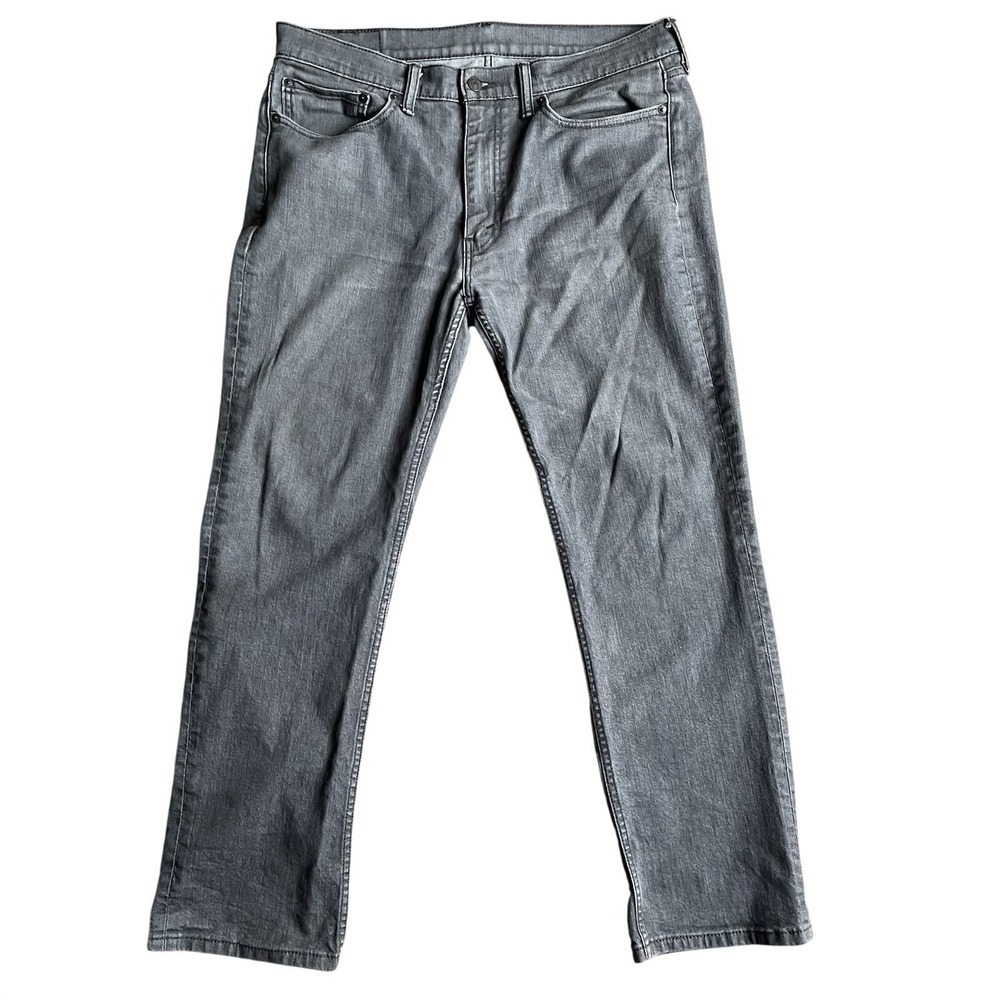 Levi's 514 Straight Fit Jeans Mens 36x32 Gray Denim Pants Classic Streetwear